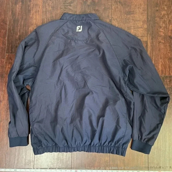 FJ Dryjoys Jacket / Windbreaker Golf 1/4 Snap Long Sleeve Rain Wind Mens Med EUC - Picture 1 of 4